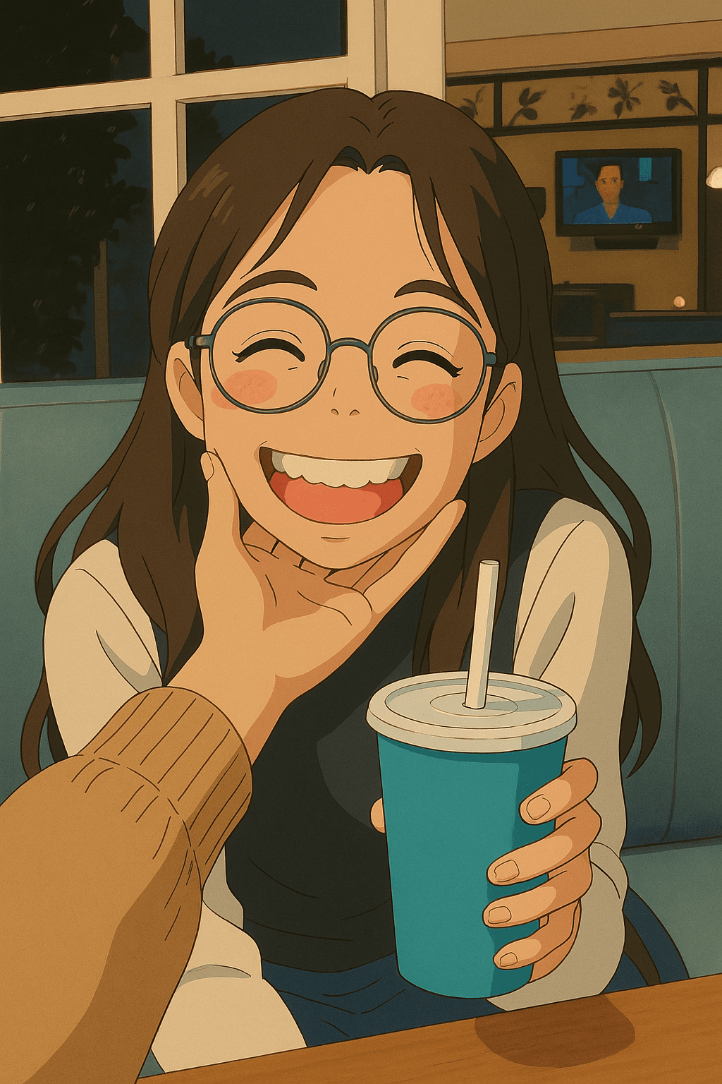 Riya when she finishes a perfect filling